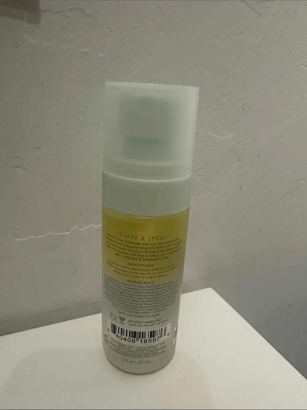 Beekman 1802 Milk Shake Facial Toner Mist - Green and Yellow